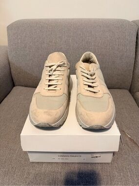Common Projects Men’s Sand Suede & Mesh Sneakers